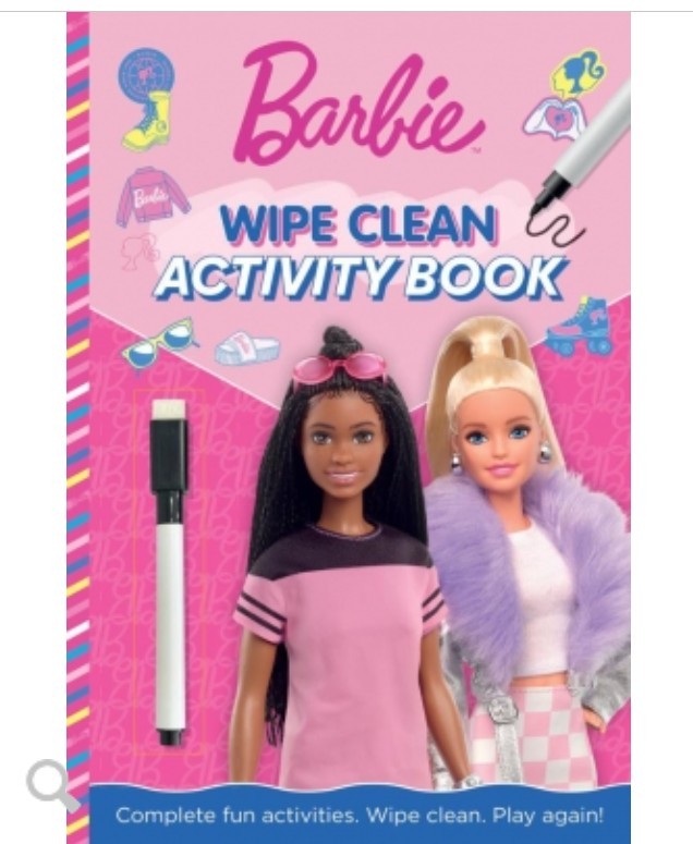 Barbie Wipe Clean Activity Book - Mess Free - Creative Activity
