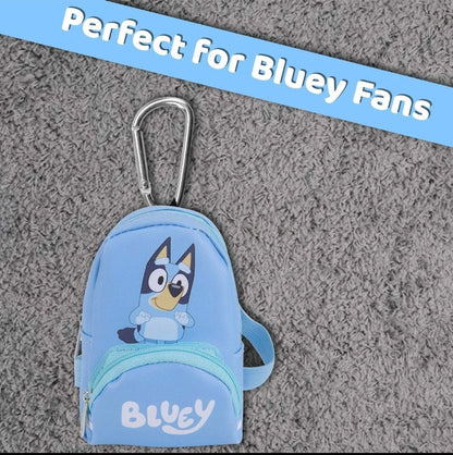 Bluey Backpack Bag Clip Childrens Video Game Accessories 12. 5cm x 9cm Blue