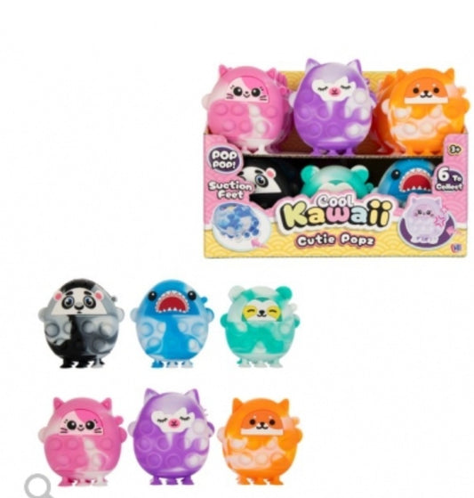 Cool Kawaii Cutie Popz – 2-in-1 Sensory Fidget & Suction Toy