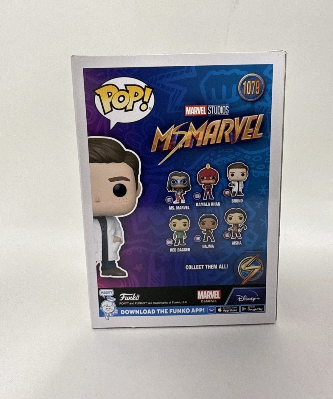 Marvel Studios Ms. Marvel - Bruno 1079 - Funko Pop! Vinyl Figure
