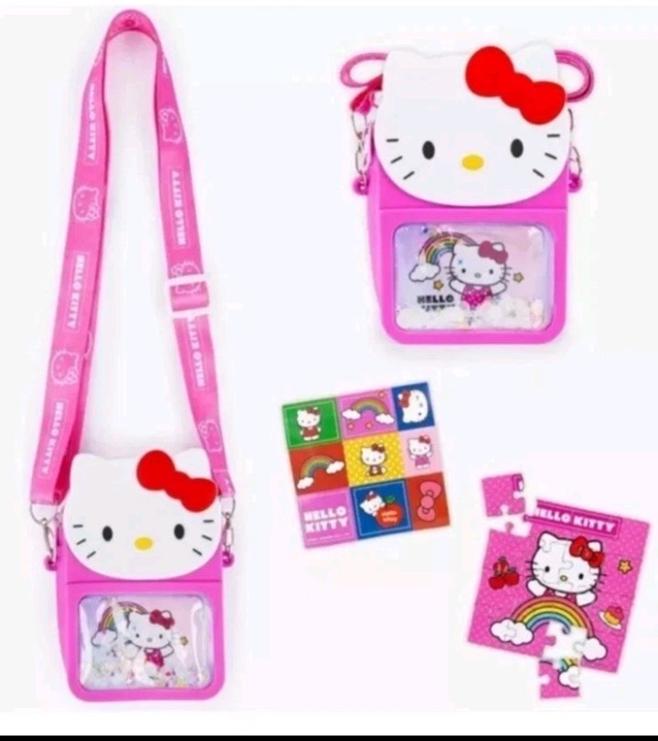 Hello Kitty Messenger Bag - Puzzle - Stickers 