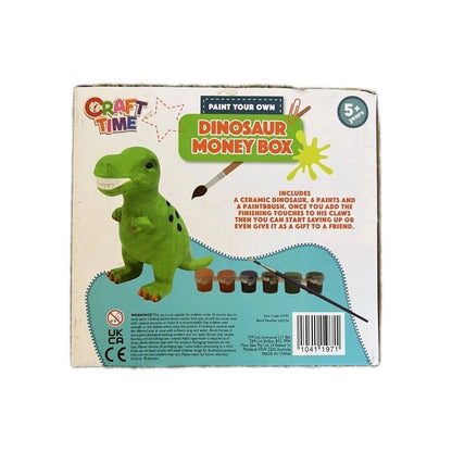 New Craft Time Paint Your Own Dinosaur & Unicorn Money Boxs