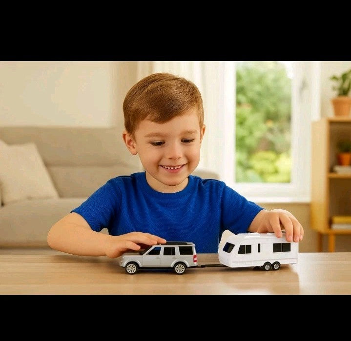 Teamsterz Car and Caravan Vehicle Toy DieCast Opening Doors Kids Children Gift