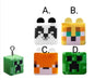 MINECRAFT PLUSH CUBE CLIP ON 8CM 4ASSORTED