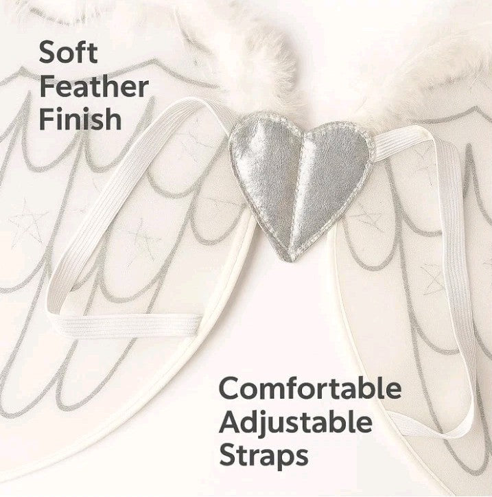 Adult Dress Up - Angel Wings And Halo - Fancy Dress Costume  