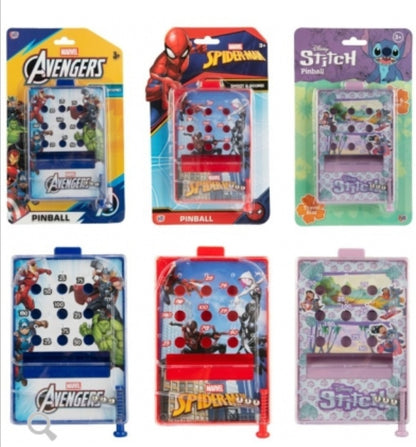 Marvel & Disney Handheld Pop ’N Pinball Game – Retro Travel Toy - 1 Included 