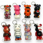 Set of 4 Slow Rise Street Bear Key Ring - Assorted Design