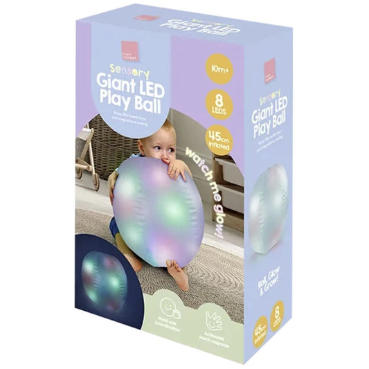 Giant LED Sensory Light Up Play Ball | 45cm Inflatable Baby Toddler Sensory Toy