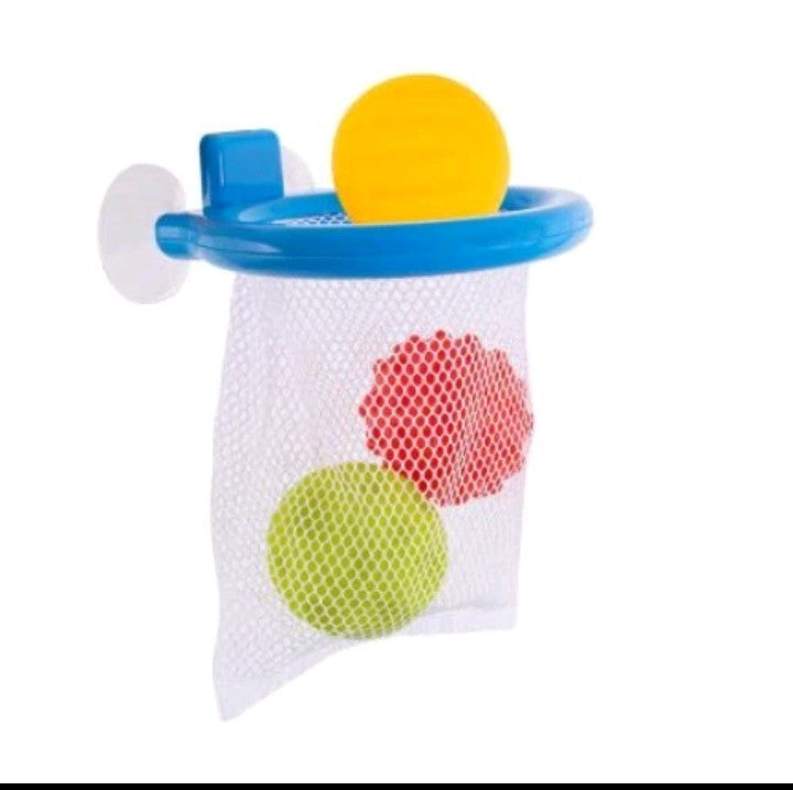 First Steps Bath Basketball Hoop with 3 Sensor Balls –  Bath Toy - Water Play
