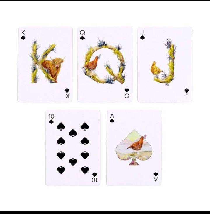 JAN PASHLEY HIGHLAND COO COW PLAYING CARDS 