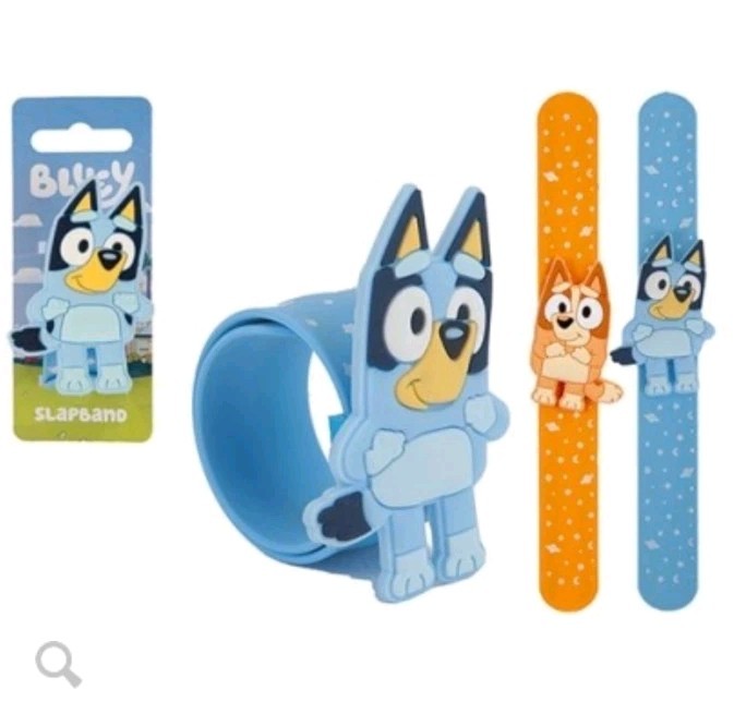 Bluey + Bingo Silicone Snap Bands - x2 - Silicone Bracelets - Auto Snap 