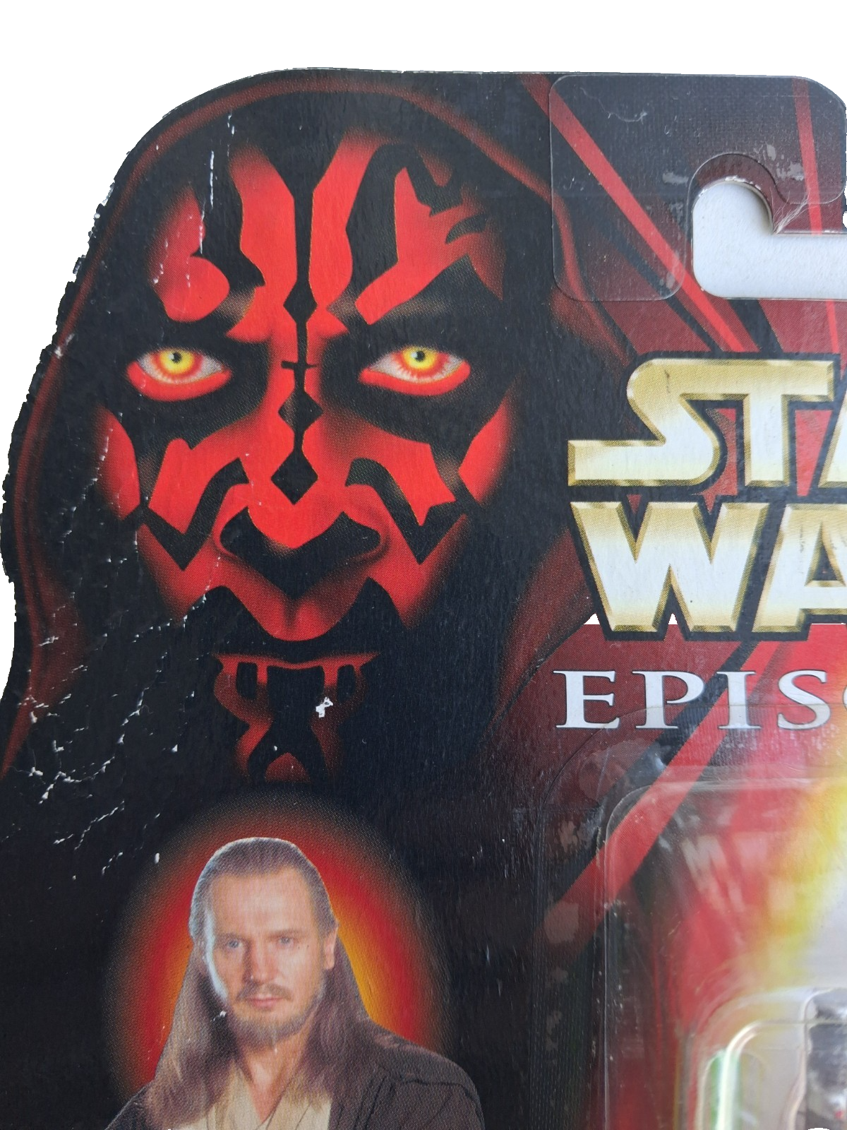 Vintage 1999 Hasbro Star Wars Episode 1 Qui-Gon Jinn CommTalk Chip Action Figure
