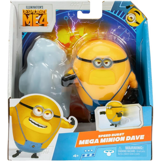 MEGA MINION DAVE Action Figure (Despicable Me 4) Launch & Blast Action - Minions