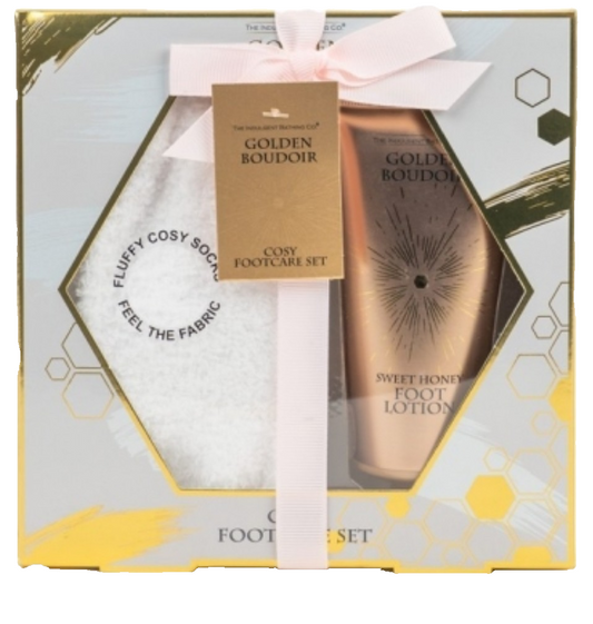 The Indulgent Bathing Co. Golden Boudoir: Cosy Footcare Gift Set
