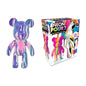 Design Paint Your Own Neon Pourz Bear Creative Marble Pouring Kit Neon Edition