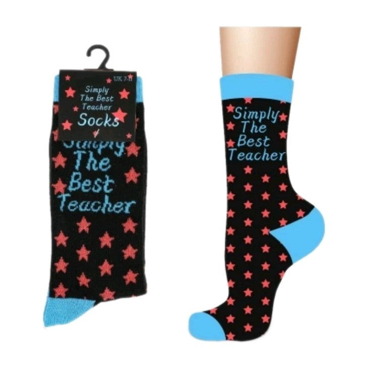 Thank You, Best Teacher Gift Present, Best Teacher Mens Socks