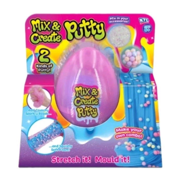 Mix & Create Putty Girls Slime Box Kit With Accessories