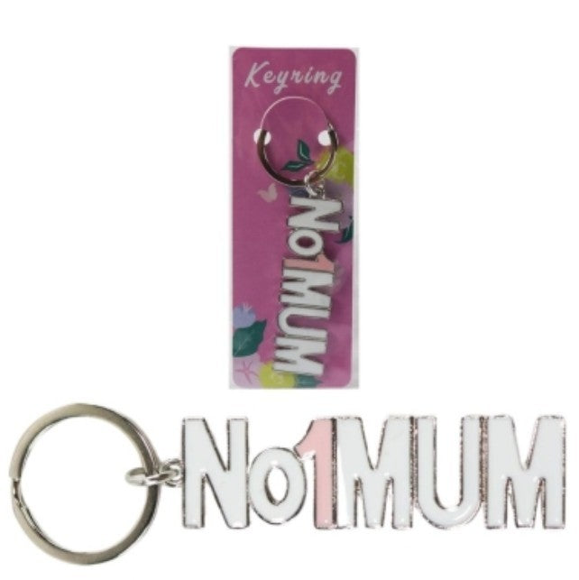 MOTHER'S DAY No1 MUM KEYRING - GIFTS FOR MUM