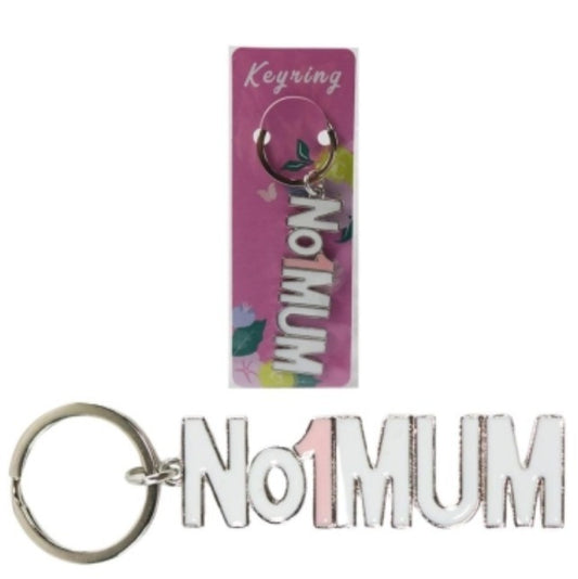 MOTHER'S DAY No1 MUM KEYRING - GIFTS FOR MUM