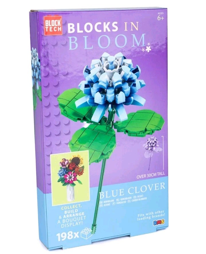Block Tech Blocks in Bloom - Blue Clover flower