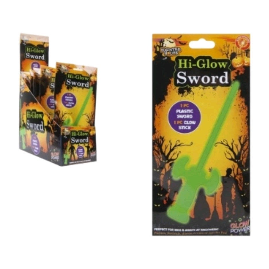 Hi-Glow Sword Light Up Glow Stick Toy - Dress Up Accessory Assorted Colours 