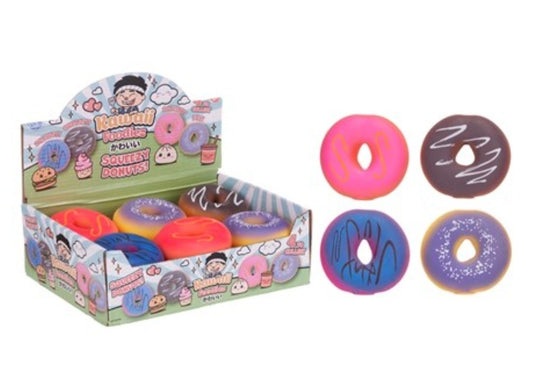 X1 Kawaii Foodies Squeezy Donut - Soft & Stretchy Sensory Fidget Toy 7.5CM