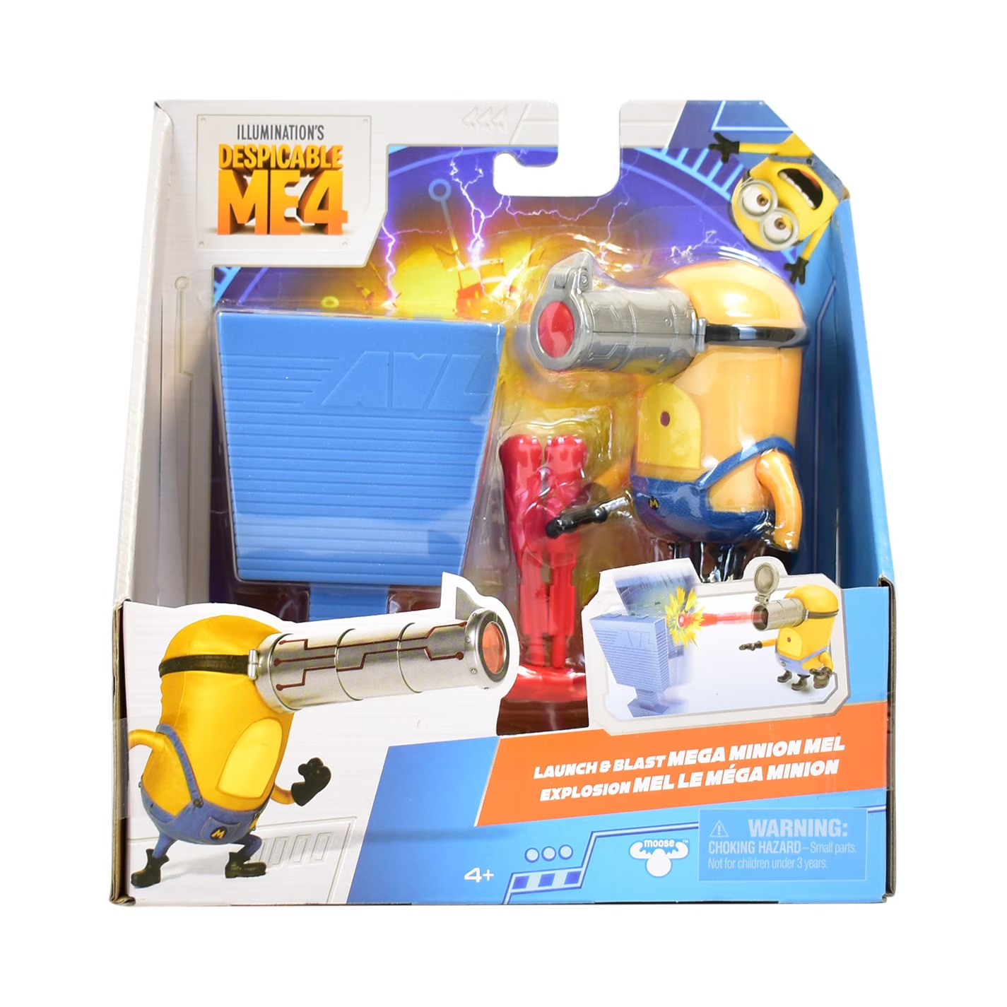 MEGA MINION MEL Action Figure (Despicable Me 4) Launch & Blast Action - Minions