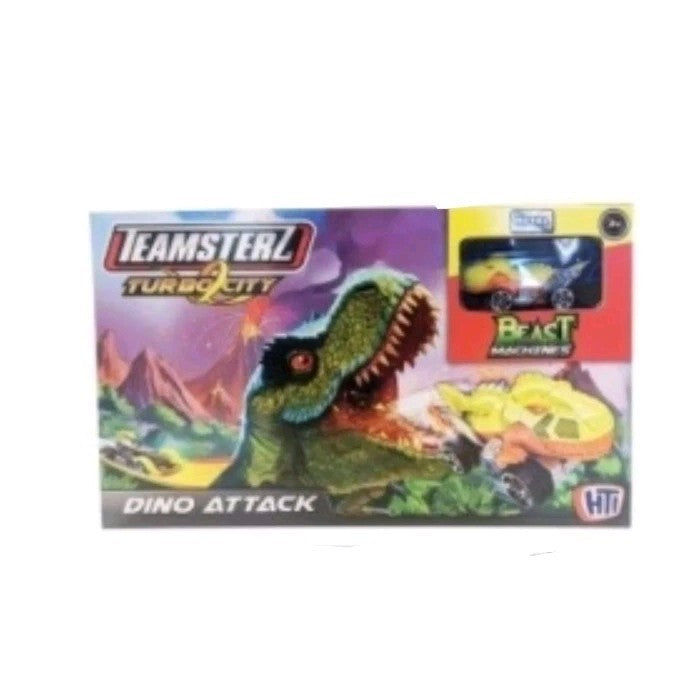 Teamsterz Turbo City Dino Attack Car Launcher - A Great Christmas Gift For Kids