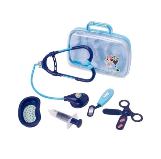 Bluey Medical Set In Carry Case - Pretend Doctors Play Toy Set For Children