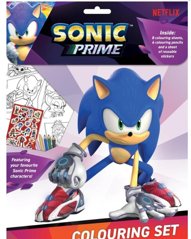 Sonic Prime Colouring Set