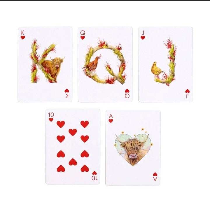 JAN PASHLEY HIGHLAND COO COW PLAYING CARDS 