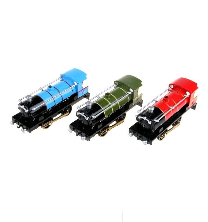 TEAMSTERZ TANK ENGINE -Light and Sound BLUE RED GREEN TRAIN WAGON TRAILER Metal