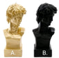 David Head Black Or Gold Wax Unscented Candle W/ Base Art Collectable 10X23X8CM