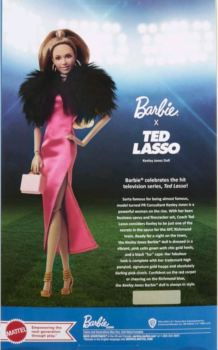 Barbie Signature Collectable Doll Keeley Jones From Ted Lasso With Pink Dress