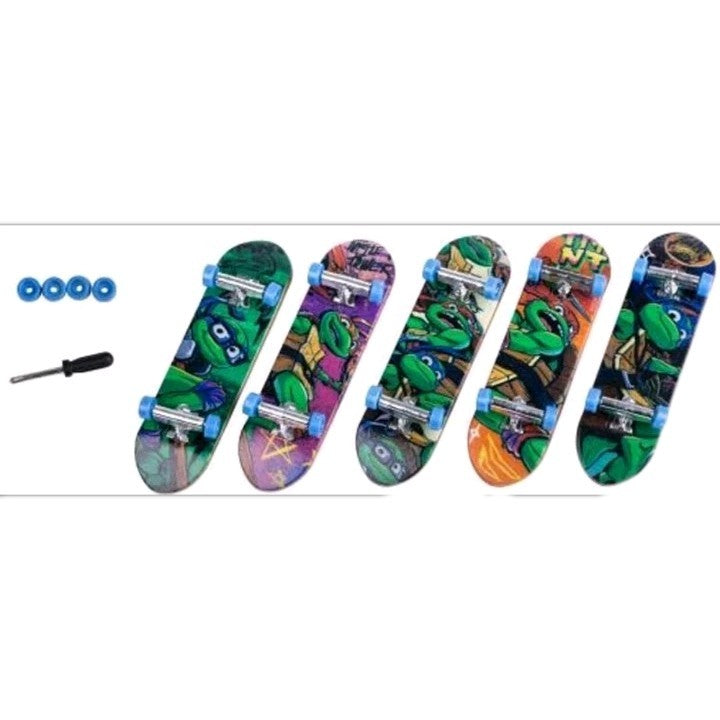 *BRAND NEW* Teenage Mutant Ninja Turtles TMNT Pack Of 5 Finger Skateboards