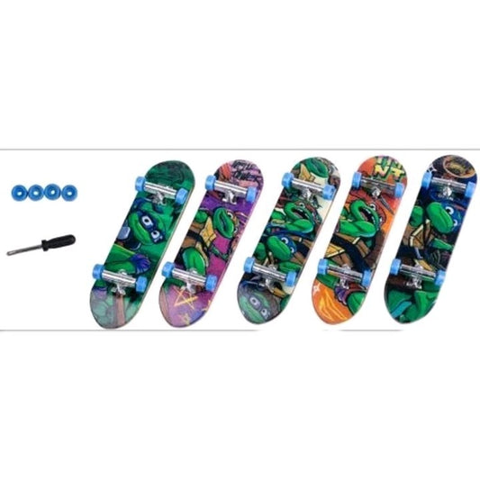 *BRAND NEW* Teenage Mutant Ninja Turtles TMNT Pack Of 5 Finger Skateboards