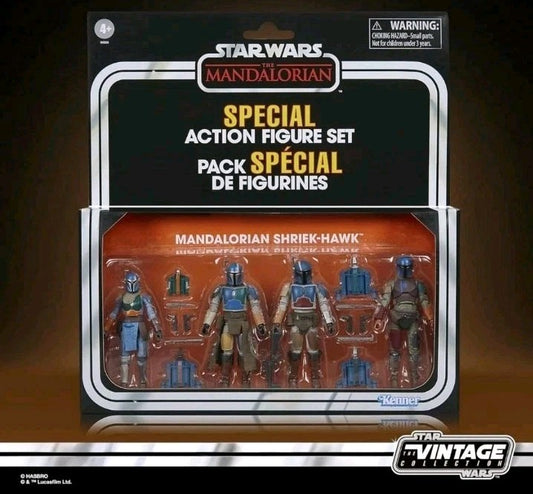 STAR WARS TVC Mandalorian Shriek-Hawk, The Mandalorian 3.75 Inch  4 Figures Inc.