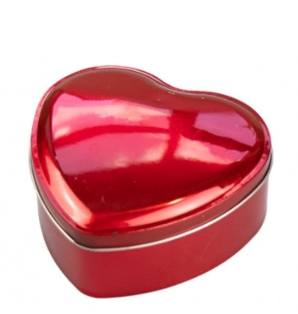 Valentines Heart Metal Storage Tin 12cm