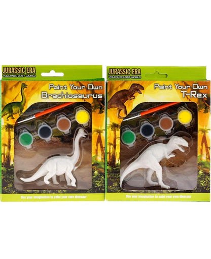 PYO Paint Your Own Dinosaur - Craft Activity - T-Rex Or Brachiosaurus