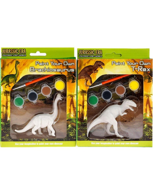 PYO Paint Your Own Dinosaur - Craft Activity - T-Rex Or Brachiosaurus