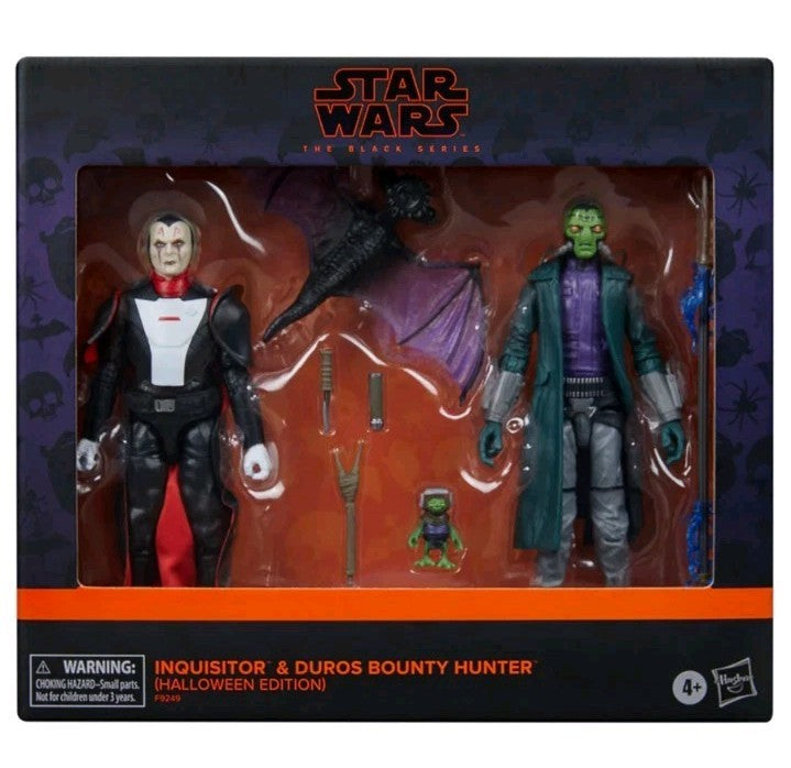 Star Wars Black Series Inquisitor & Duros Bounty Hunter (Halloween Edition)
