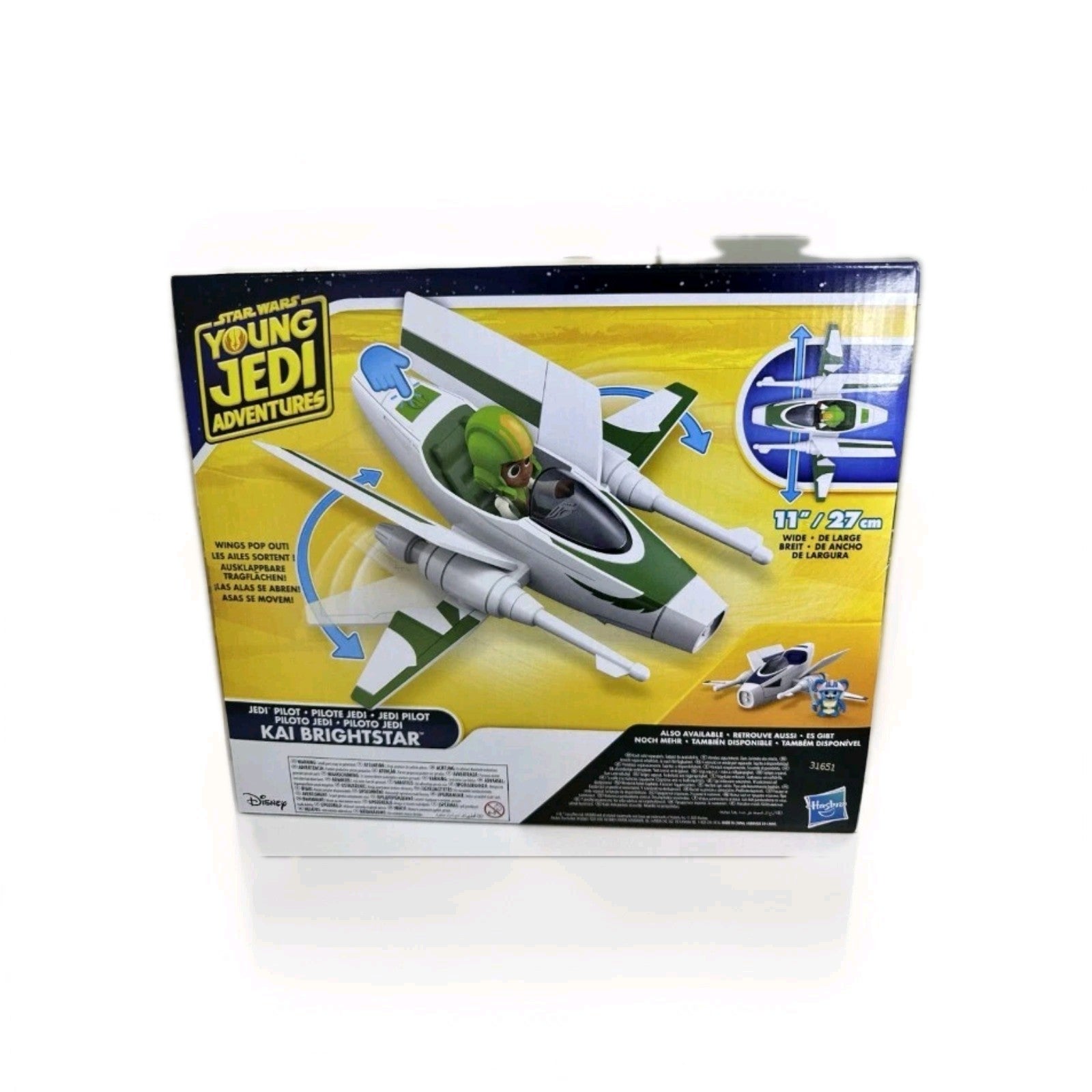 Star Wars Young Jedi Adventures Kai Brightstar Pilot Vehicle & Figure Set Hasbro