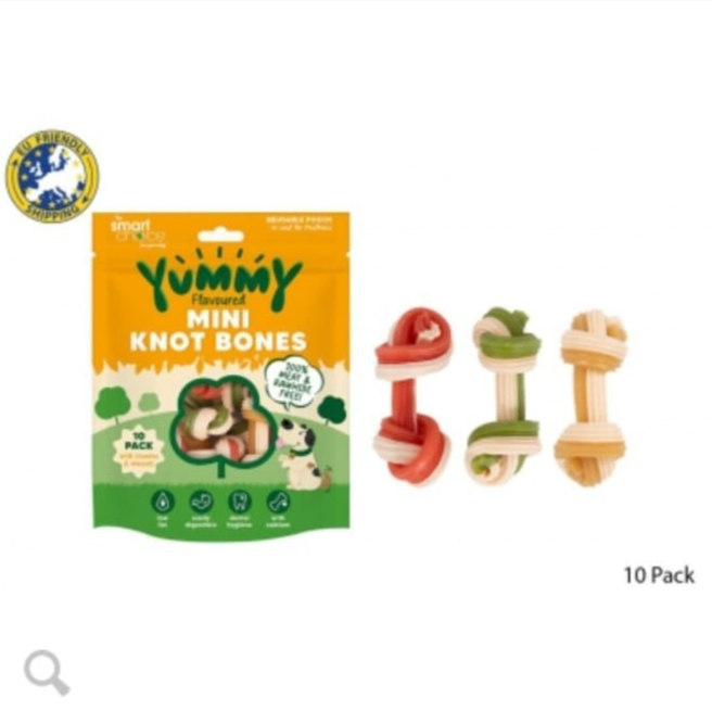 Flavored Knot Bone Meat & Rawhide Free Dog Treat Smart Choice Pack of5 Dog Snack