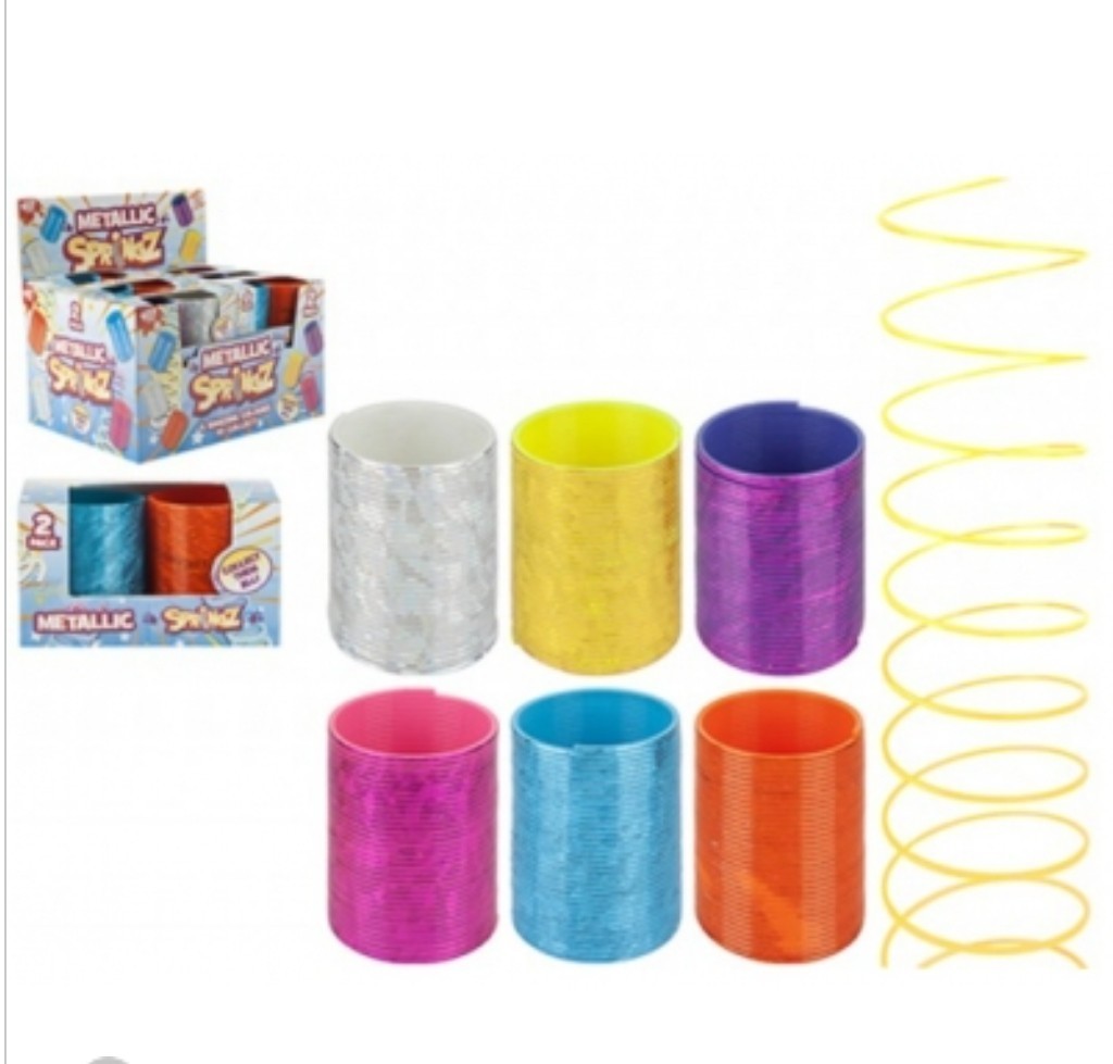 Metallic Slinky Spring Toy Classic Retro Kids Game Fun Sensory Fidget Gift