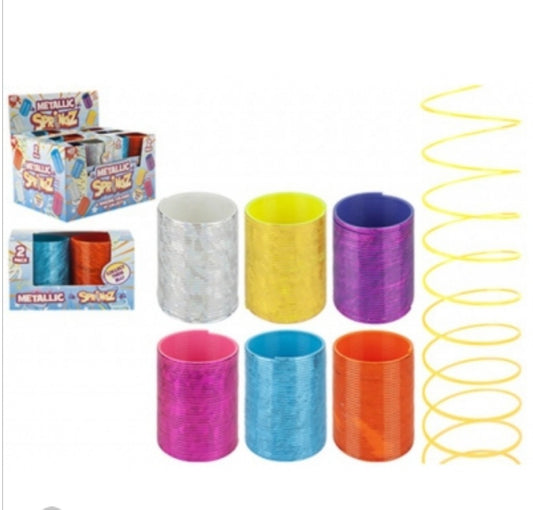 Metallic Slinky Spring Toy Classic Retro Kids Game Fun Sensory Fidget Gift