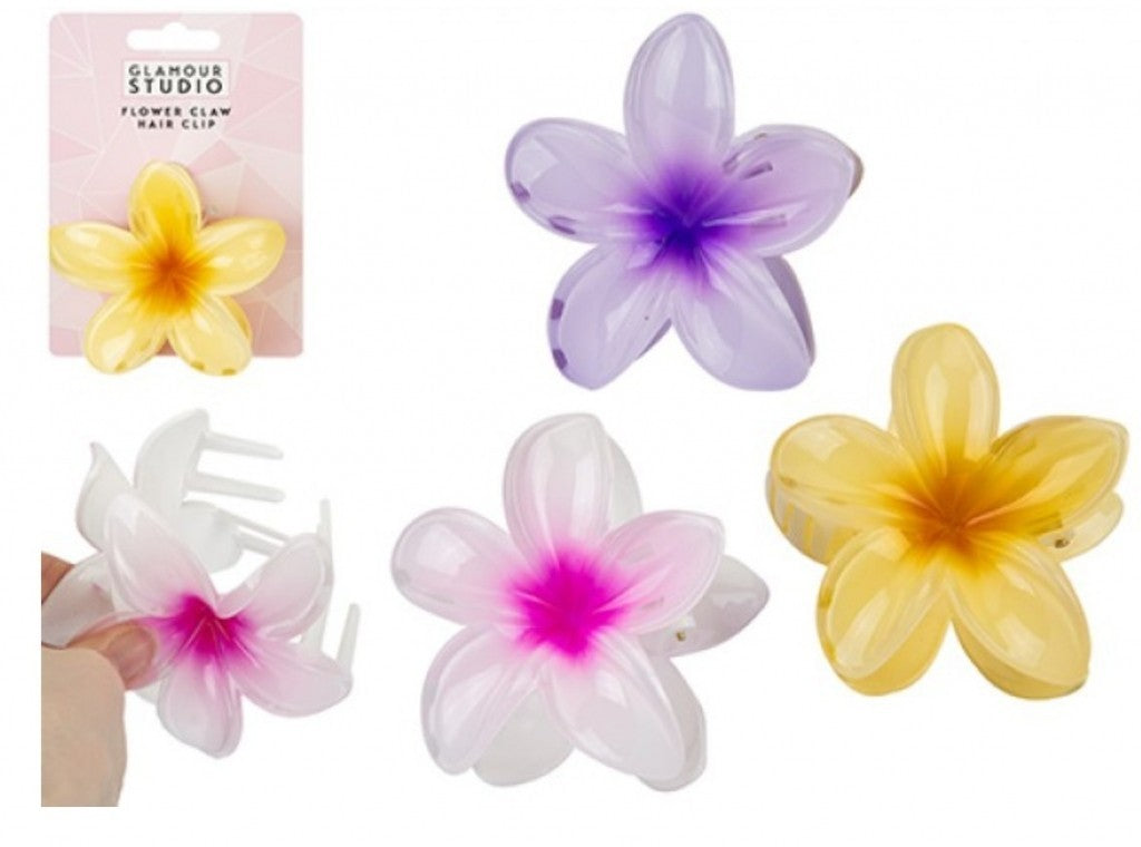 X3 Large Flower Hair Clips for Women - Non-Slip Pastel Floral Hair Accessories
