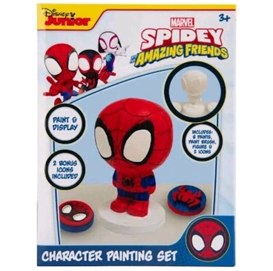 Disney & Marvel's Spidey Paint Your Own Model Spiderman Figure 5 Paints & Brush