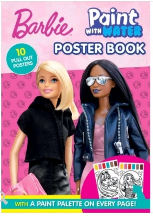 Barbie Paint with Water Poster Book - Creative Activity
