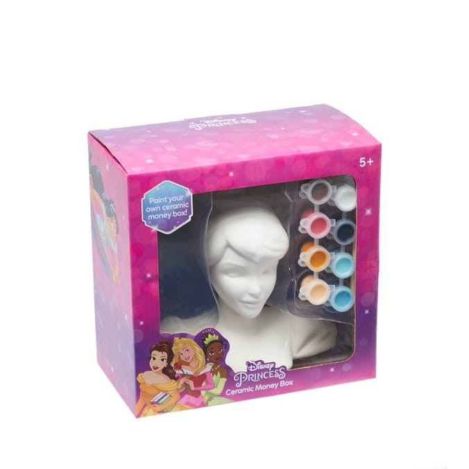 Disney Princess Paint Your Own Ceramic Money Box Cinderella - Creative Activity