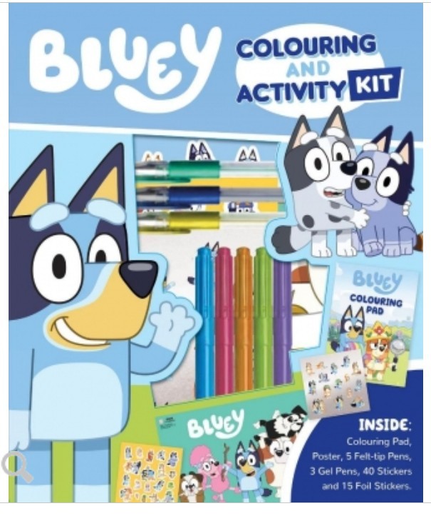 🐾 Bluey Colouring Set